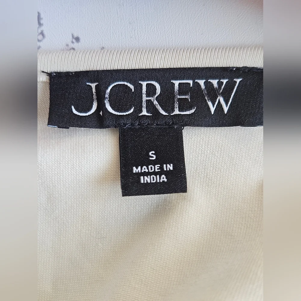 J. Crew Long Sleeve Cream Maxi Dress - Picture 7 of 7